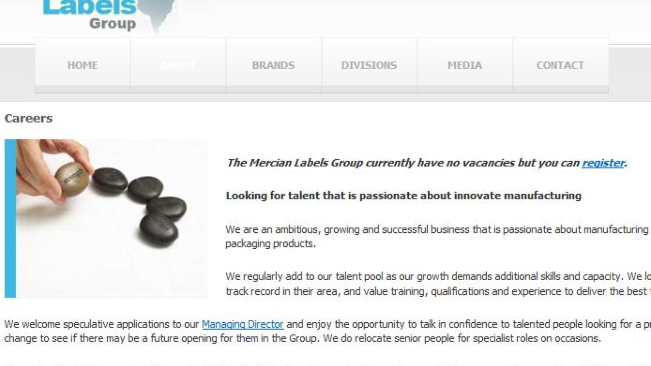 Mercian Labels launches recruitment website Mercian Labels launches recruitment website