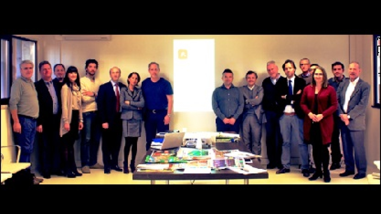 Representatives from the seven partners met at Nuova Gidue's headquarters in early December 2013 Representatives from the seven partners met at Nuova Gidue's headquarters in early December 2013