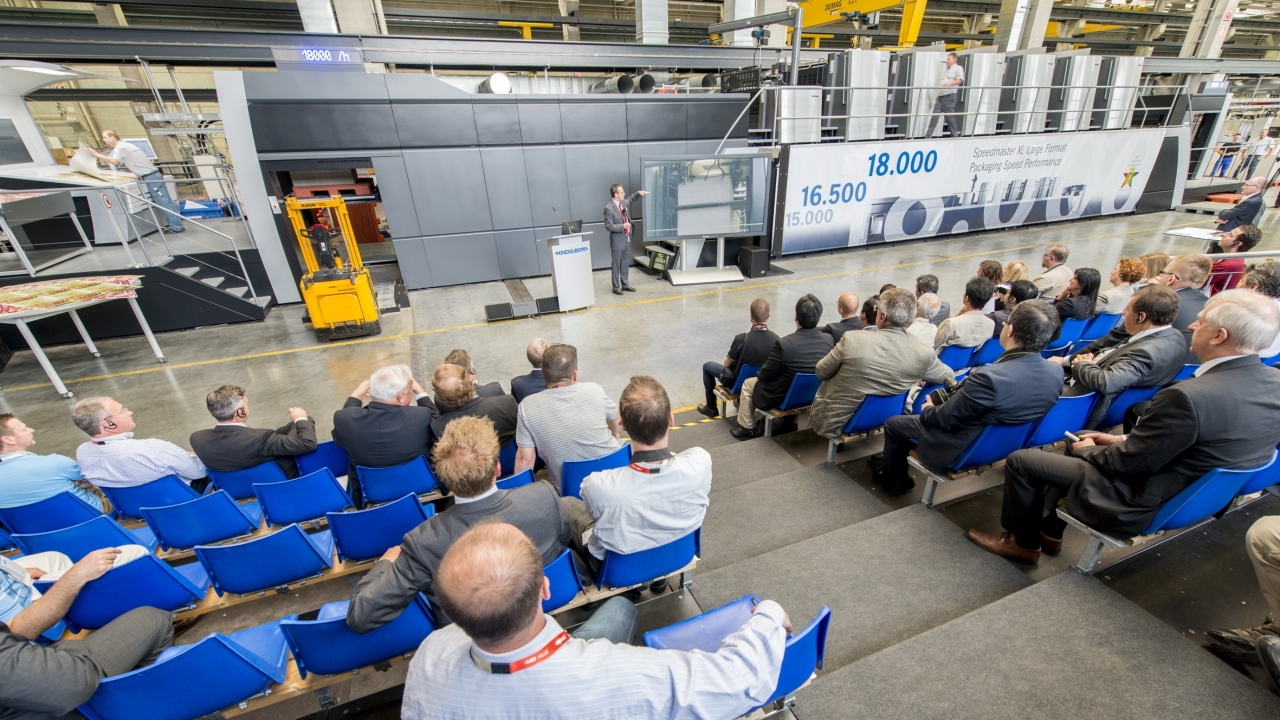 The Speedmaster XL 145 with the Packaging Speed Performance (PSP) configuration and an output of 18,000 sph is perfect for the demands of high-volume packaging printing
