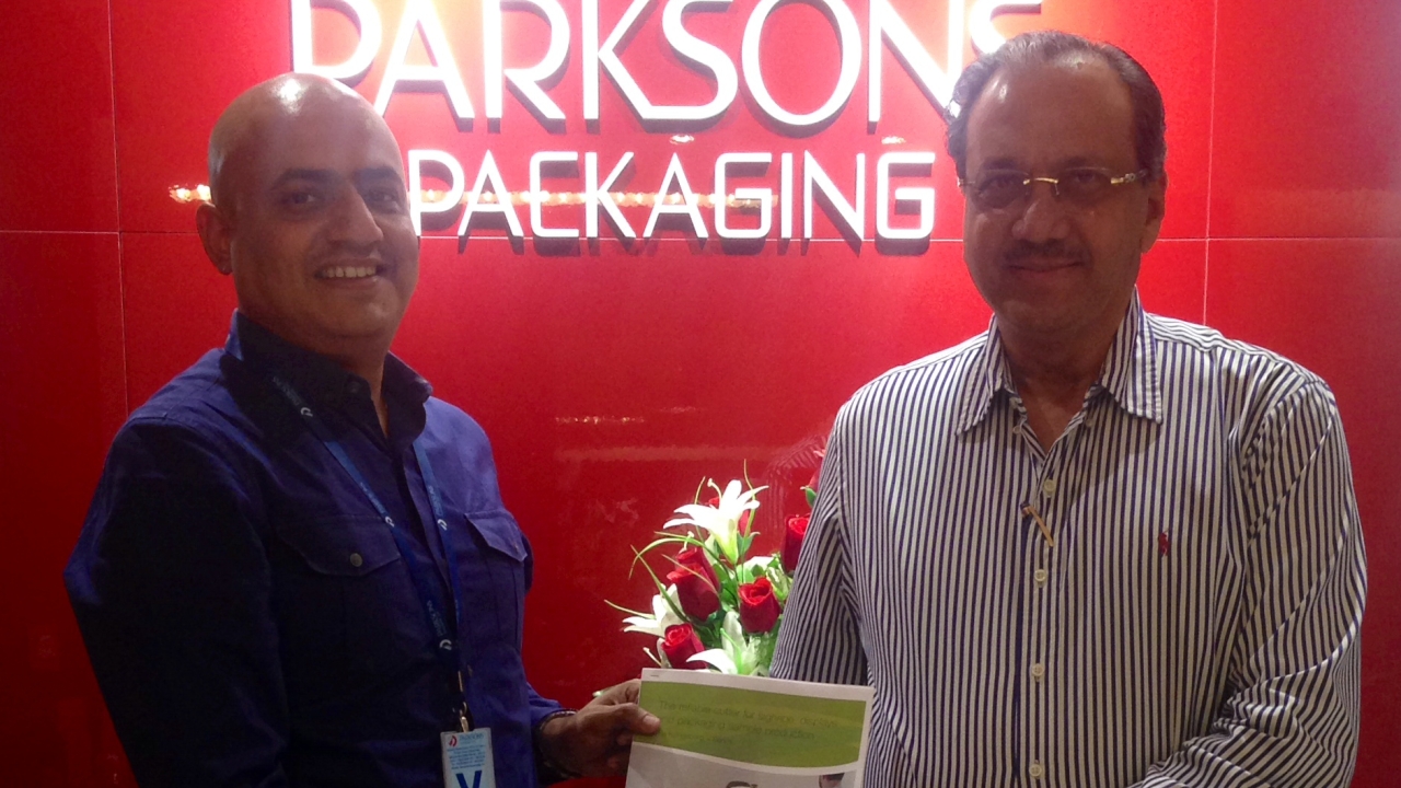 Srihari Rao (left), Esko’s director of sales for India, with Parksons Packaging chairman Ramesh Kejriwal Srihari Rao (left), Esko’s director of sales for India, with Parksons Packaging chairman Ramesh Kejriwal