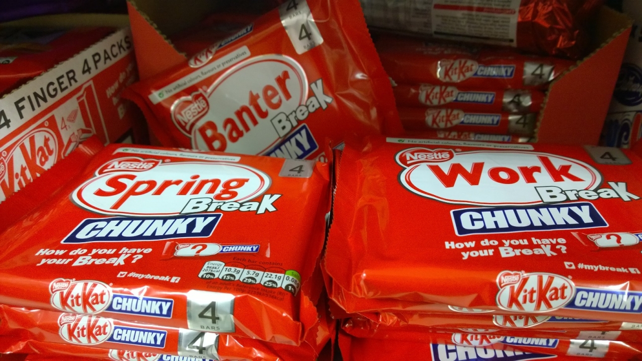 The limited edition designs are available across all three main KitKat varieties with more than 100 million of these specially designed packs to be produced in total over the course of the campaign The limited edition designs are available across all three main KitKat varieties with more than 100 million of these specially designed packs to be produced in total over the course of the campaign
