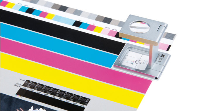 Figure 3.30 - Color control bars help the printer control quality on press