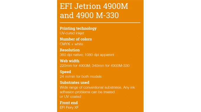 EFI Jetrion 4900M and 4900 M-330