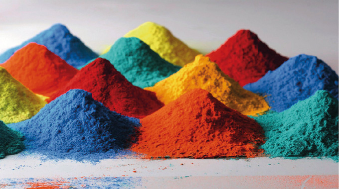 Figure 1.6 Pigments form the color element of most label inks. Source- BASF