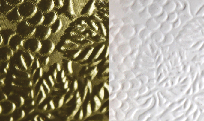 Figure 4.12 - Examples of combination foil/embossing