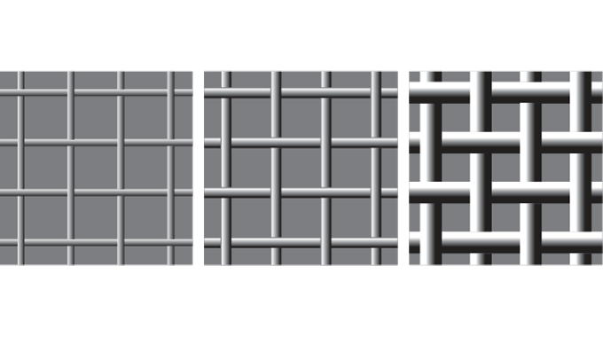 Figure 6.8 - Different grades of screen mesh