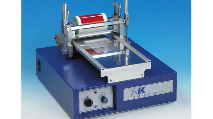 Figure 8.6 Using a gravure coating technique to simulate flexo print. Source- RK PrintCoat Instruments