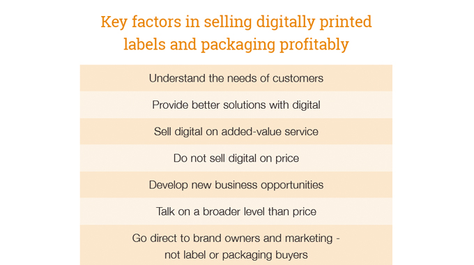 Figure 9.3 - A guide to profitable sales and selling of digitally printed labels and packaging