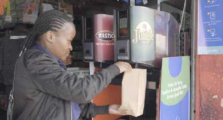 Smartfill dispensers are popular throughout South Africa as a way to reduce packaging
