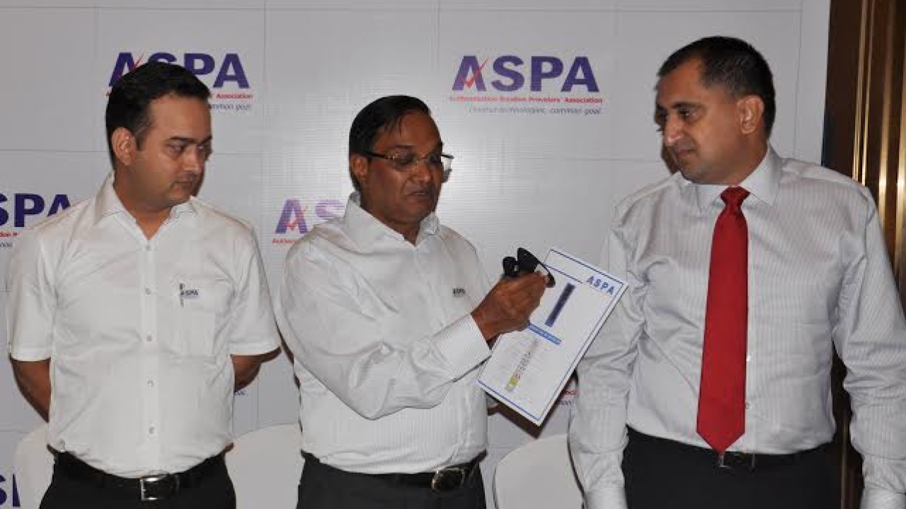 L to R: Chander Shekhar Jeena, secretary; U K Gupta, president and Nakul Pasricha, vice president at ASPA