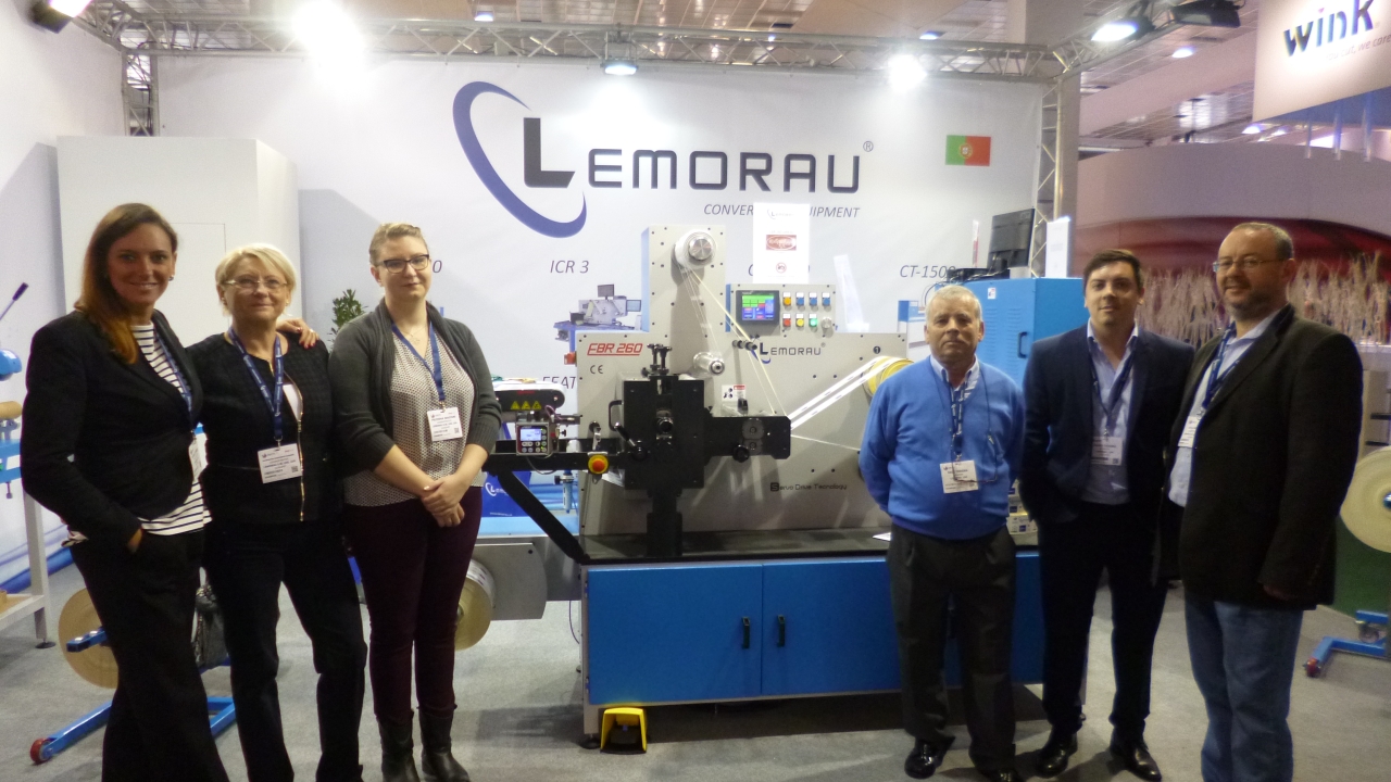 Hungarian label converter Rollpackage purchased a Lemorau EBR-260 die-cut to register machine during Labelexpo Europe 2015
