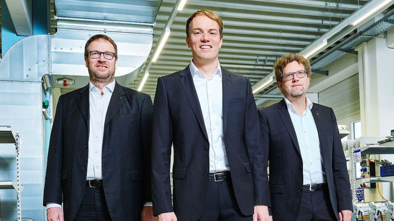 IST Metz management, L-R: Holger Kühn, Christian-Marius Metz and Dr Robert Sänger