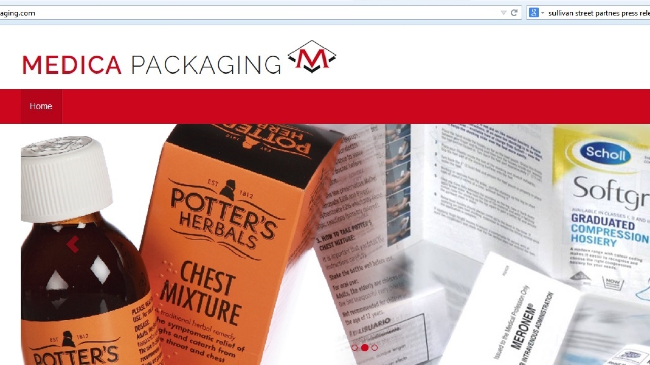 Medica Packaging has introduced a temporary website at www.medicapackaging.com after its separation from Benson Group