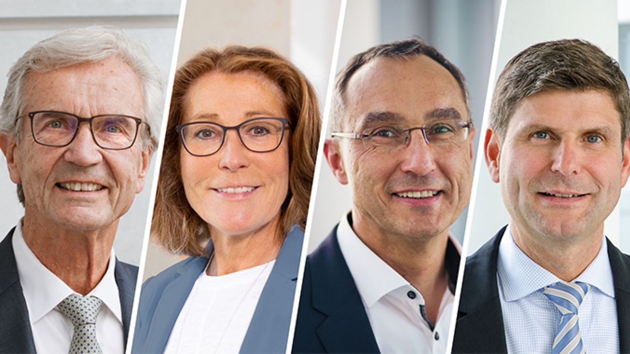 L-R: the two managing partners Dr Wolf Herold and Sabine Herold and the two new managing directors Dr Karl Bitzer and Christian Walther