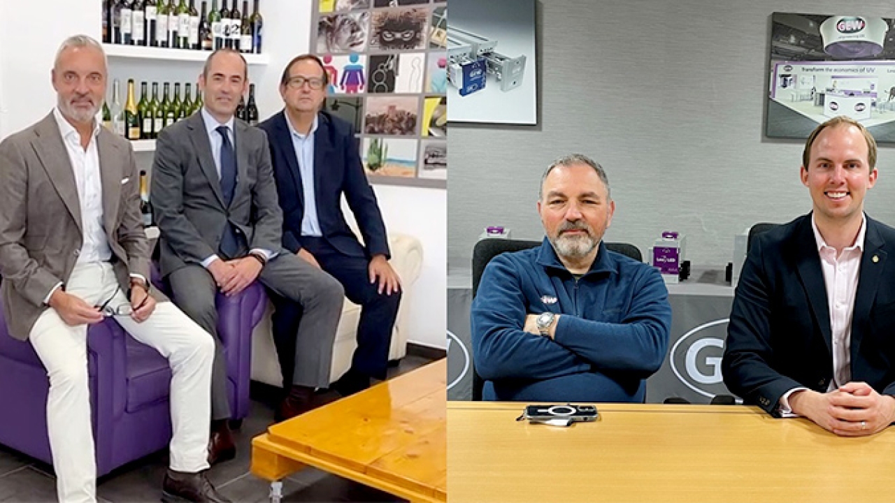 British curing systems specialist GEW UV has appointed Madrid-headquartered Grupo Impryma to represent the company across Spain and Portugal from October 2021