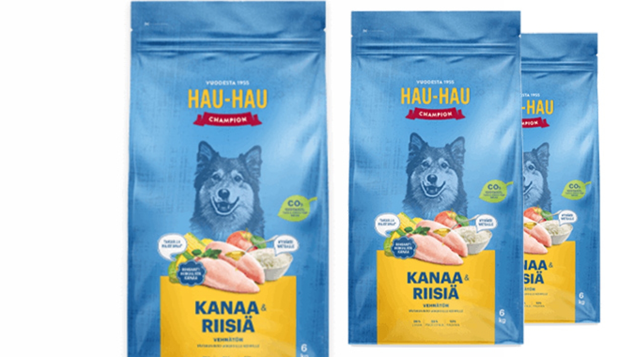 Mondi has supplied a range of recyclable mono-material pet food packaging for Hau-Hau Champion, one of Finland’s most recognized brands in the premium dog food segm
