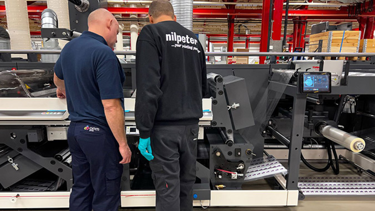 UK-based OPM (Labels and Packaging) Group has visited Nilpeter headquarters in Denmark for the Factory Acceptance test (FAT) of its new FA-22 machine