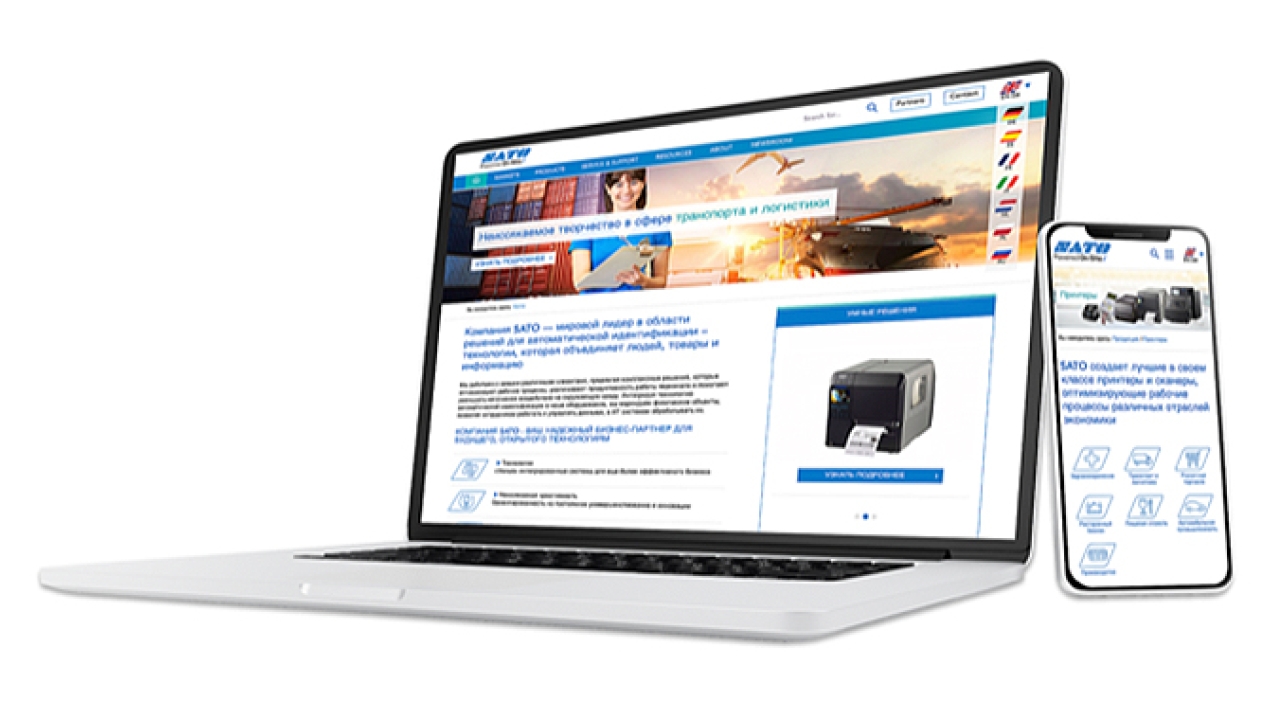 Sato has launched a new Russian version of its website to enable the company to showcase its market knowledge, product offering, and technical expertise to the region